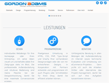 Tablet Screenshot of gordon-adams.com